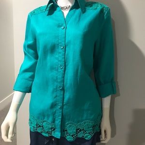 100% Linen Shacket, Shirt / Jacket